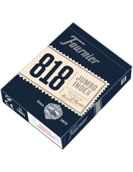 Baraja poker 55 naipes nº818 estuche carton 2 indices gigantes